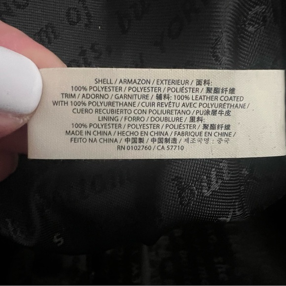 Kate Spade New York Multicolor Top Zip Geometric Nylon Lightweight Tote Bag - Picture 9 of 10